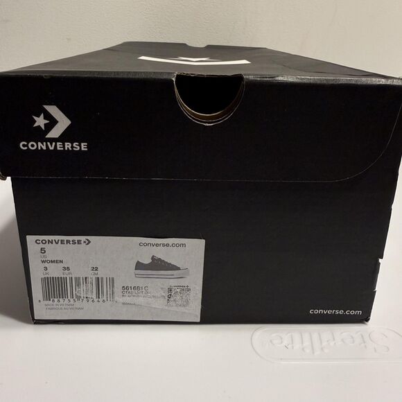 NEW CONVERSE Chuck Taylor All Star 5 Lift Platform Leather Women Shoes Sneakers - Picture 12 of 13